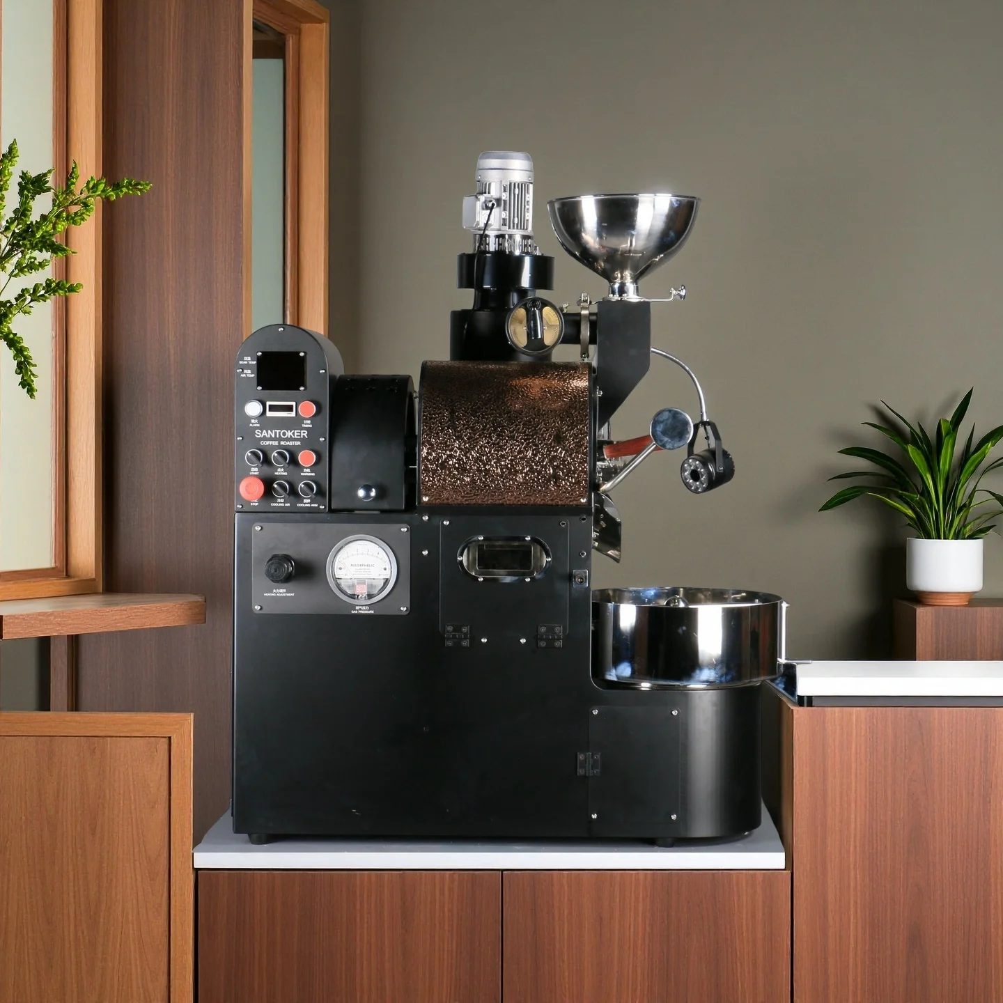 Gold Seller Wintop WS 1 2 3kg Industrial Commercial Coffee Roasting Machine Tostadora De Cafe Santoker Coffee Roasters
