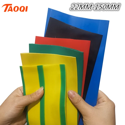 Imagen 1 del producto 1 metro 22/25/30/35/40/45/50/60/70/80/90/100/120/150mm kit de envoltura de tubos termorretráctiles tubo de aislamiento tubo termorresistente