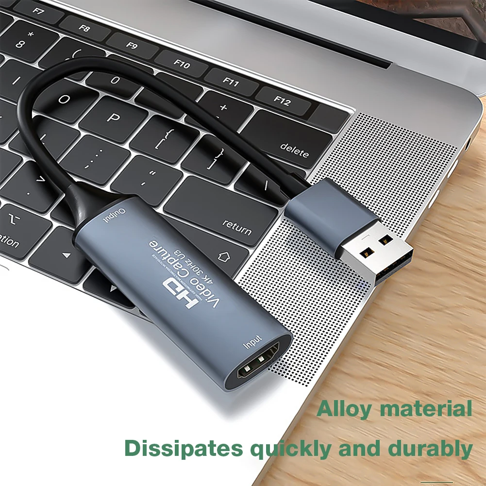 HDMI-Kompatibel dengan USB 2.0/USB 3.0/Perangkat Pengambil Video HD Tipe C untuk Perekaman Kamera DVD Game PC Macbook PS4