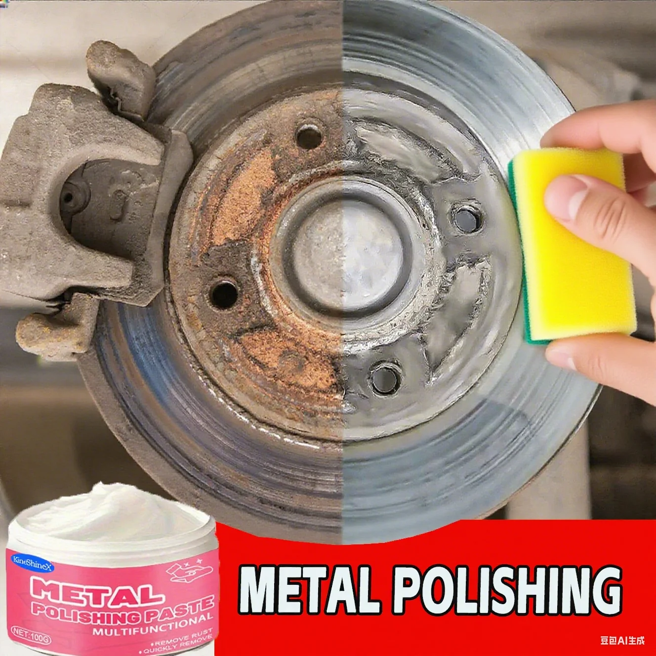 

Многофункциональное средство для удаления ржавчины автомобиля, используемое для удаления ржавчины и обеспечения защиты поверхности на автомобильных тормозных колодках, железной и металлической поверхности.