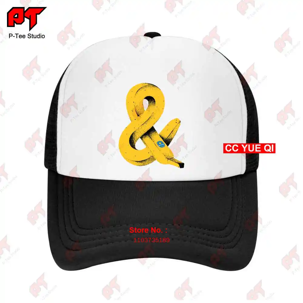 Banana And Ampersand Art Baseball Caps Truck Cap 8ZVP