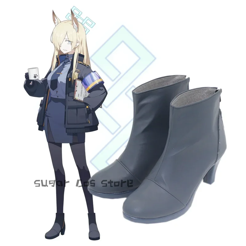 

Game Blue Archive Ogata Kanna Cosplay Shoes Boots High Heeled Women Men Halloween Gift Carnival Party Outfit Prop Custom Made