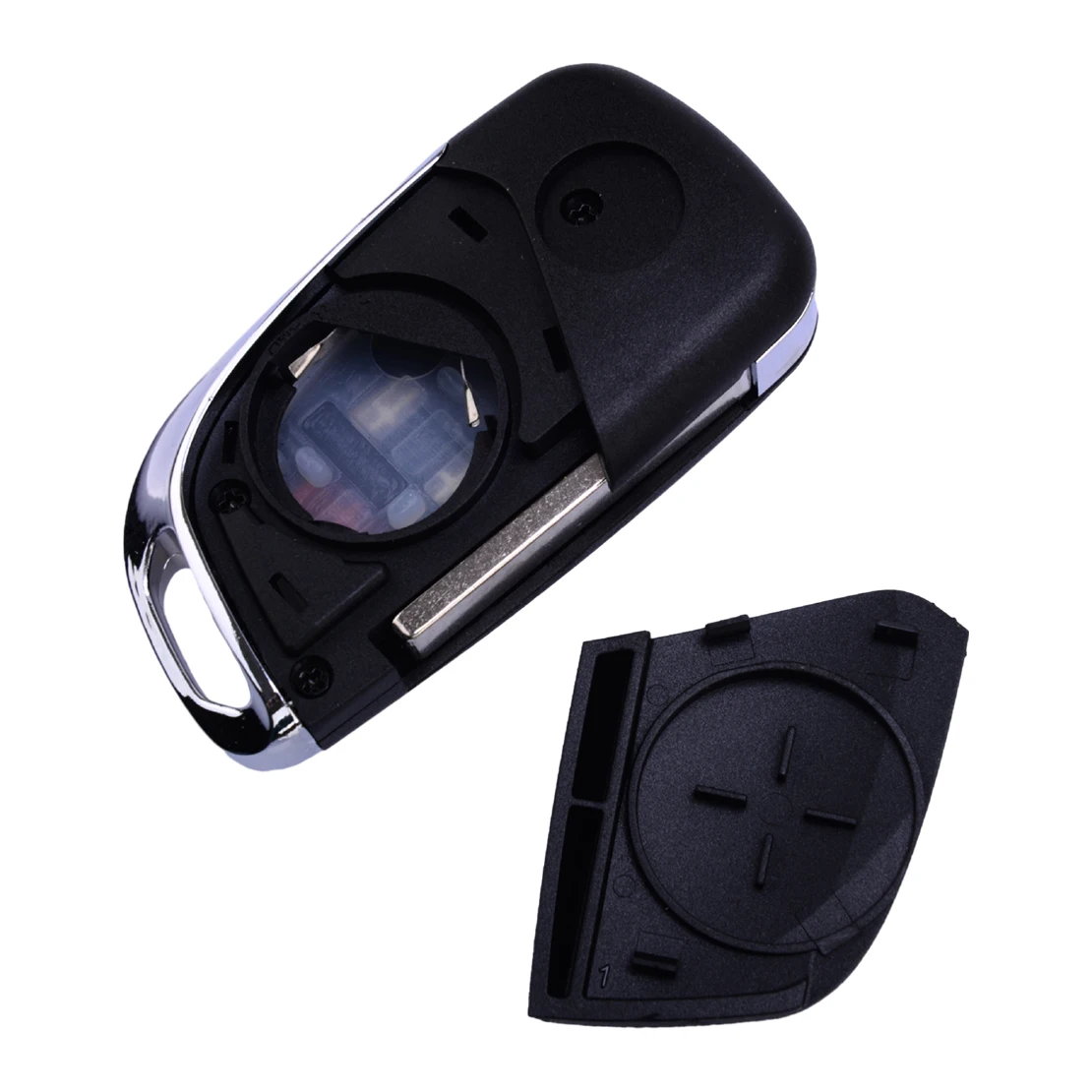 Custodia a conchiglia per chiave remota a 5 pulsanti adatta per Chevrolet Camaro Cruze Equinox Malibu GMC Terrain Buick Allure Lacrosse Regal