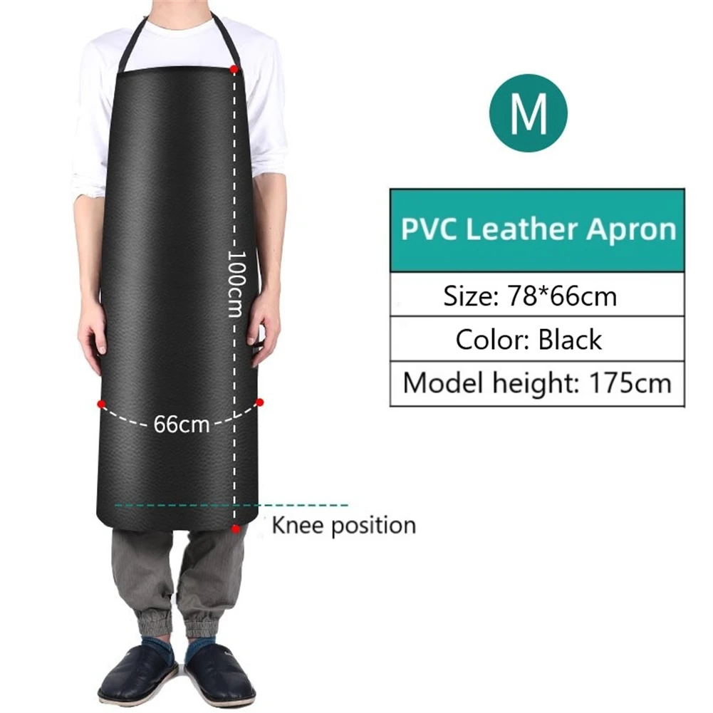 Kitchen Supplies Apron Soft Waterproof Brown Comfortable For Cleaner Multiple Sizes Wrinkle-resistant High Quality