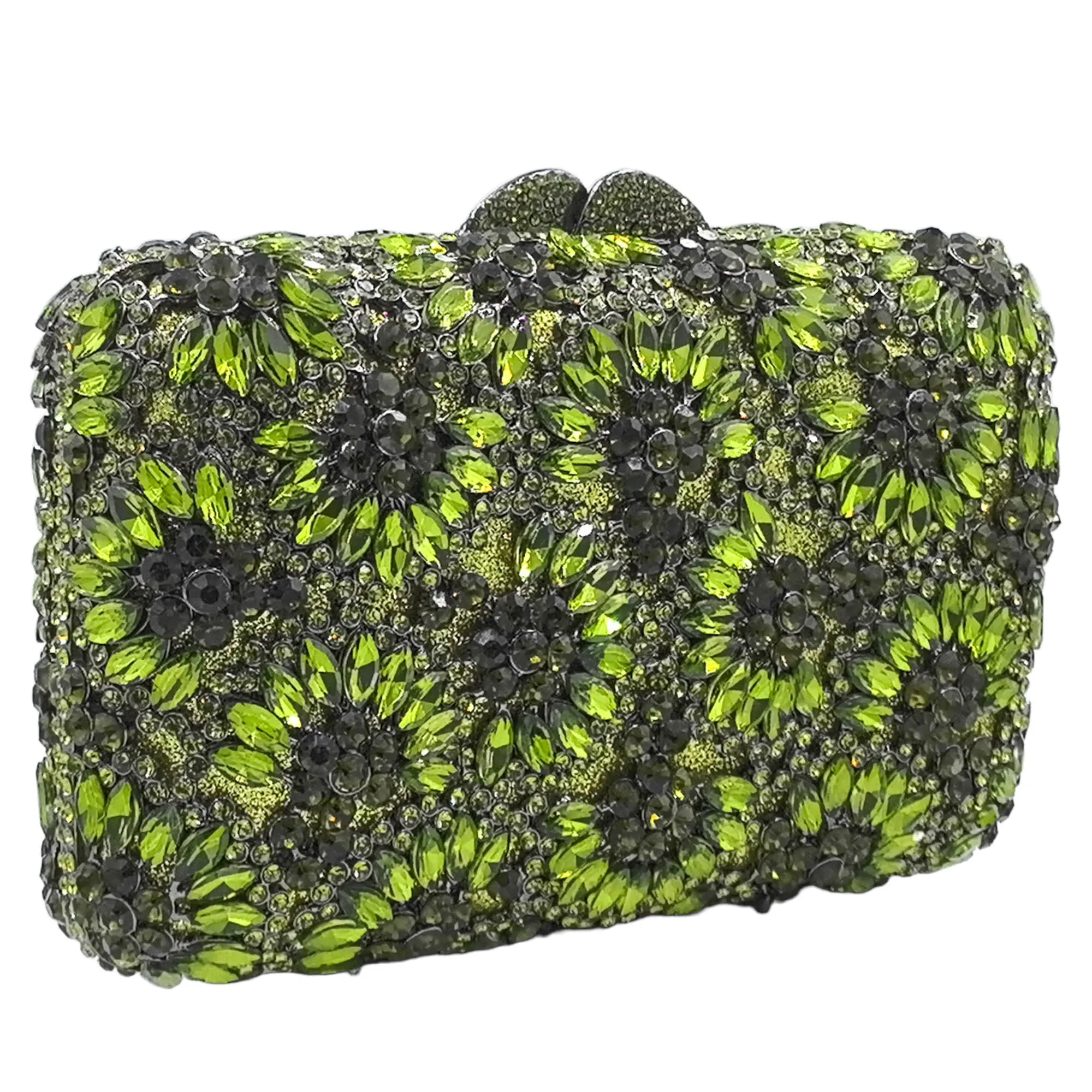 

Бутик De FGG, зеленые женские клатчи со стразами, вечерние сумки и клатчи с цветами, официальные свадебные клатчи-минодьеры