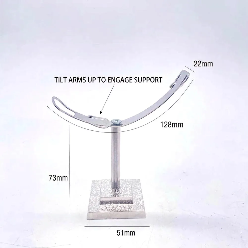Metal Adjustable Crystal Moon Stand Metal Display Base Holder Mineral Specimen Gemstone Decor