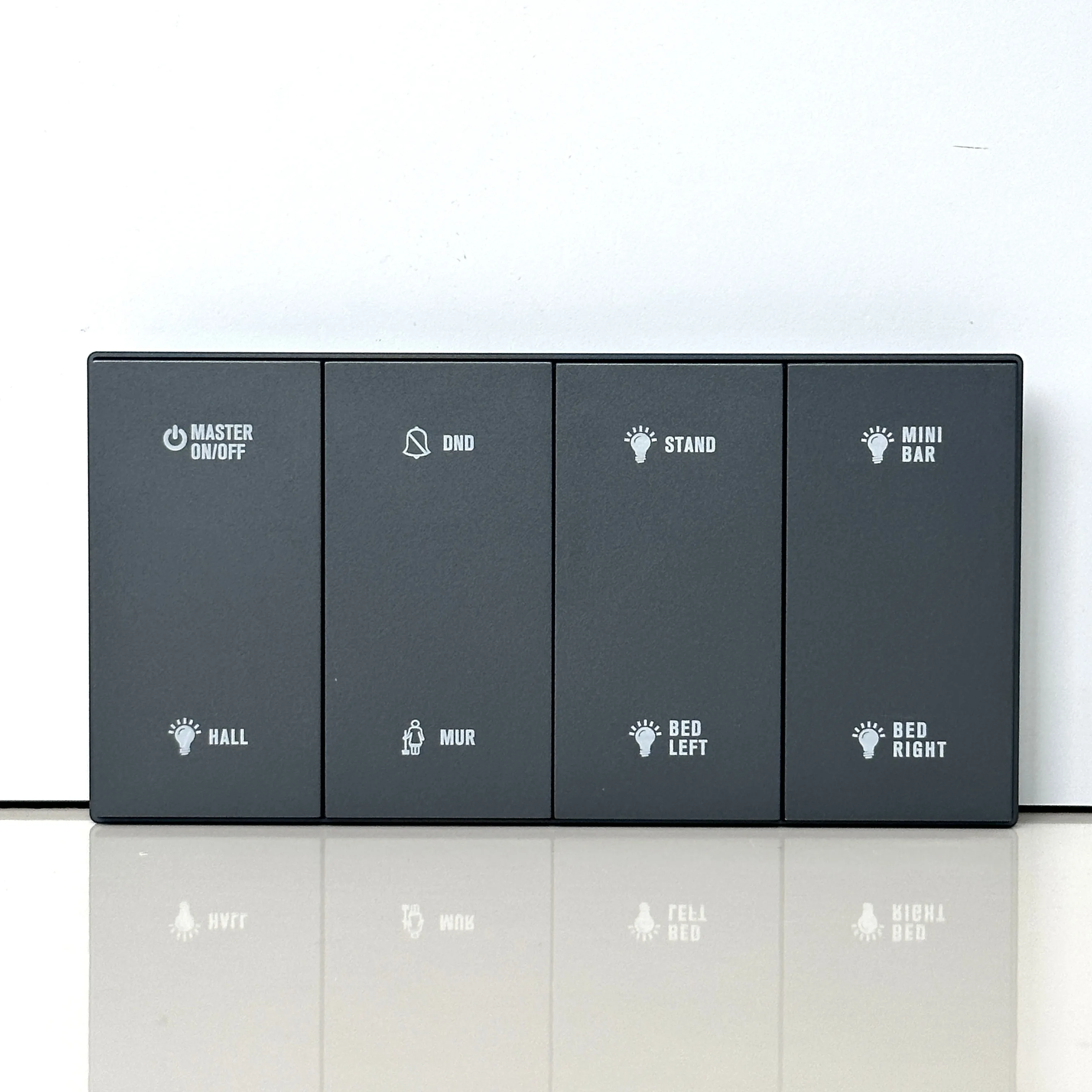 Hotel Room Intelligent Control System RS485 Lighting Solution 220V Hotel Light Wall Switch