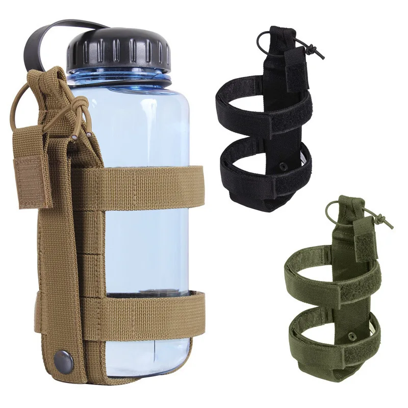 Lightweight Bottle Holder Holster Tough Ballistic Material Fits MK-9 Adjustable Water Sleeve Bag Outdoor Hiking Portable Belt