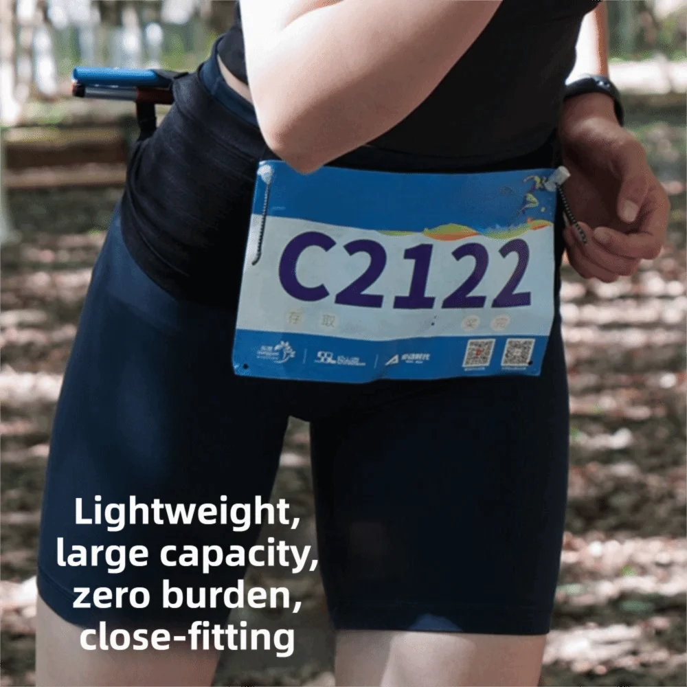 

Elastic Design Sports Waist Bag Lightweight Construction Woven Material Running Belt Phone Holder Elastic Sports