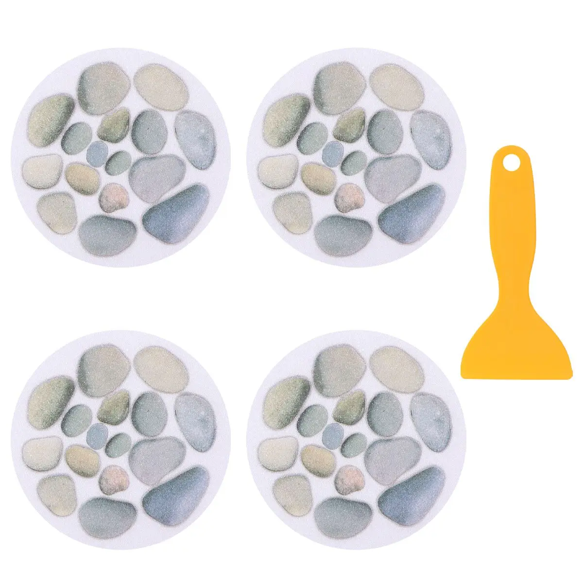 

4 Pcs Anti slip Stickers for Bathtub Drains Baby Bath Mats Grips Adhesive Tub Strips Non slip Decals Kitchen Bathroom