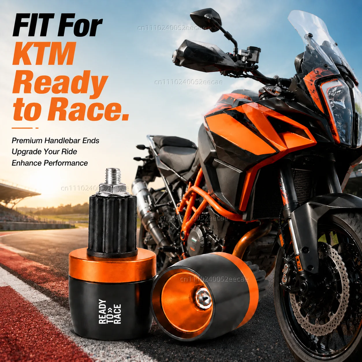 For KTM Ready to Race Adv Duke 390 690 790 890 1190 Rc 1290 Adventure Motorcycle Handlebar Grips Handle Bar Cap End Plugs