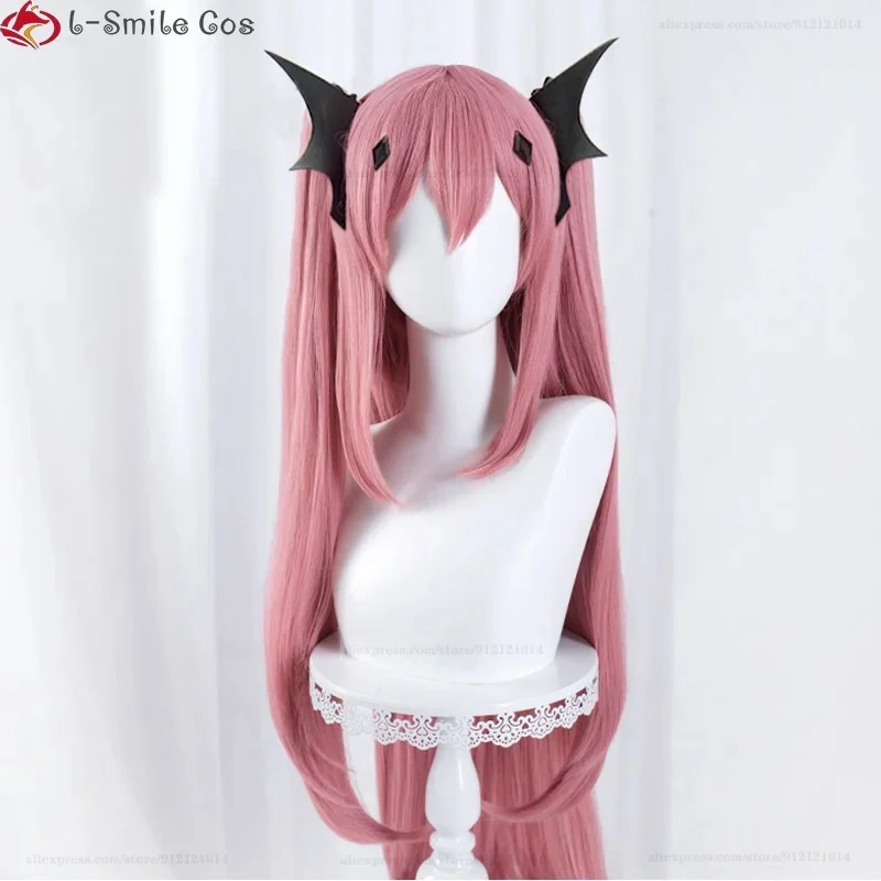 f,5.g'6\j/8,Anime Cosplay Wig Krul Tepes 90cm/110cm Pink Long With 2 Ponytail Heat Resistant Synthetic Hair Hallowee6;y'4\f,9/x. view 3