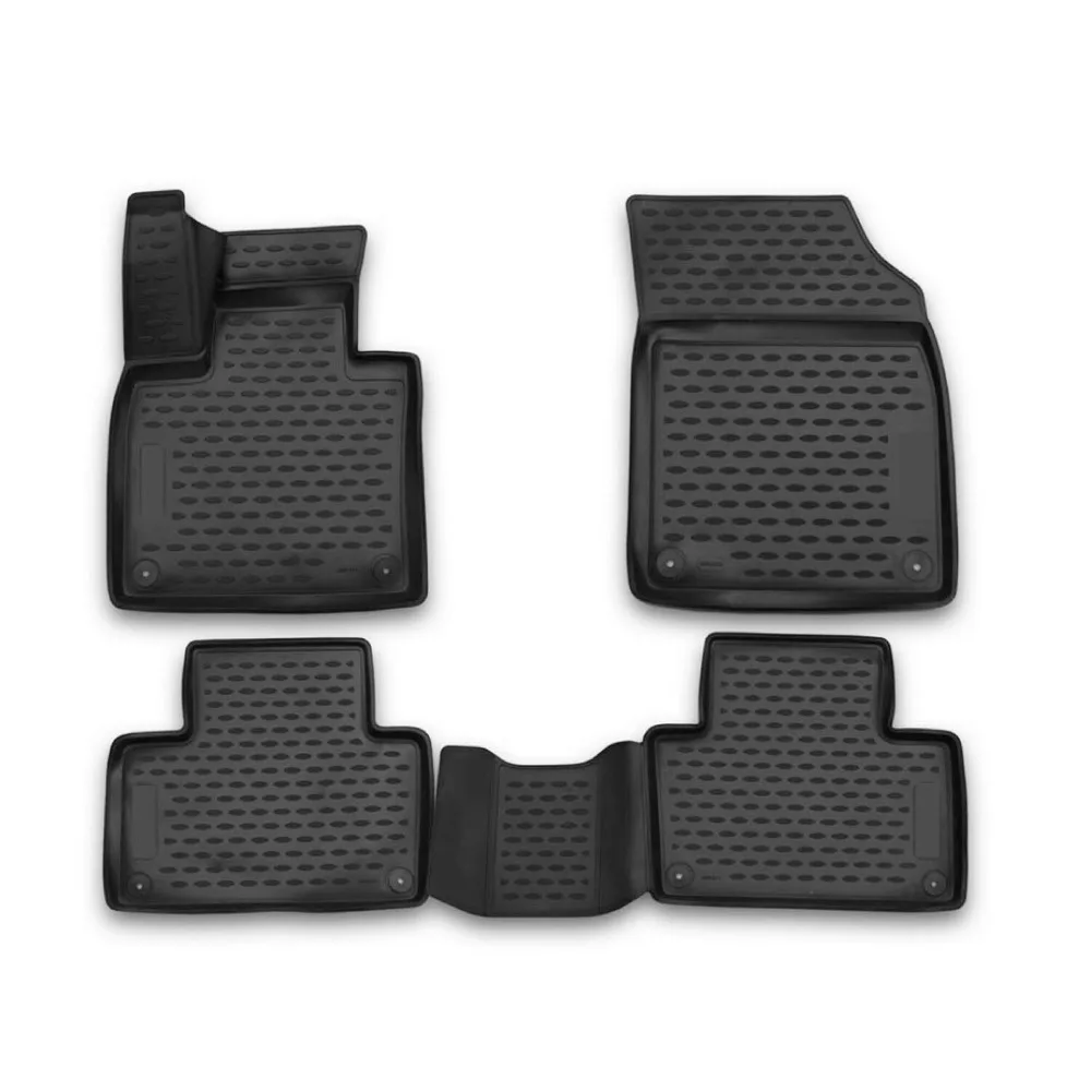 

Floor Mats Liner for Volvo XC90 2016-2024 Black TPE All-Weather 4 Pcs United States