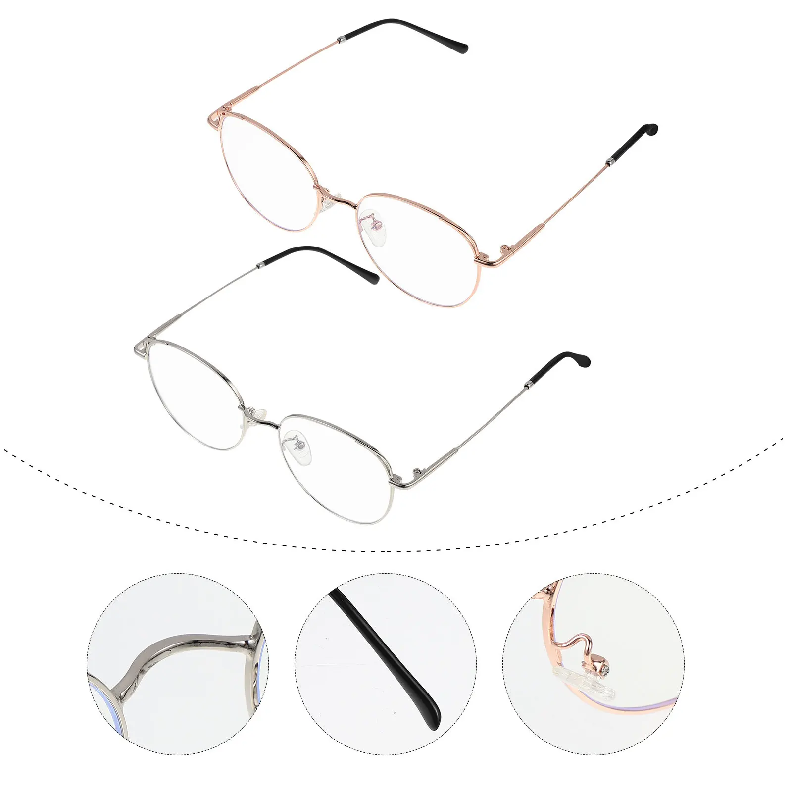 

2 шт. очки с защитой от синего света, металлическая оправа, легкие портативные очки для игр, работы за компьютером, просмотра телевизора, защита глаз, очки от синего света