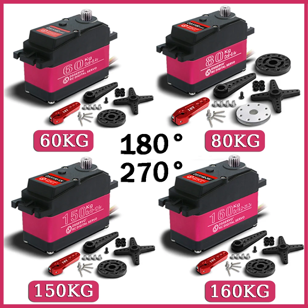 

Цифровой сервопривод 60 кг 80 кг 150 кг 160 кг с металлической шестерней, большой крутящий момент, высокая скорость для 1/5 Redcat HPI Baja 5B SS RC FPV Drone Car Robot Part