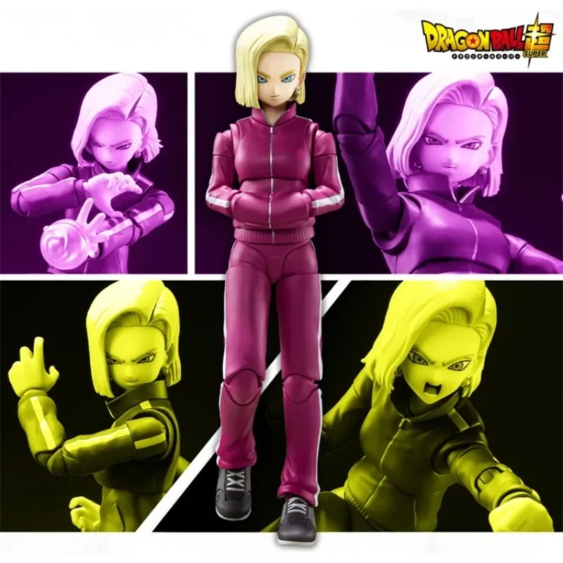 Disponibile Bandai S.H. Figuards Dragon Ball Super Android 17 Android 18 Tournament of Power Anime Figure il regalo perfetto per i bambini