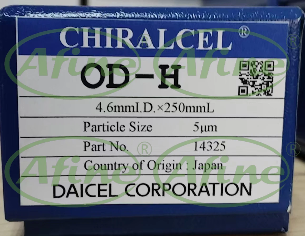 

AFINE Daicel 14325 CHIRALCEL OD-H HPLC Analytical Column (5 μm, 4.6 mm ID x 250 mm L)