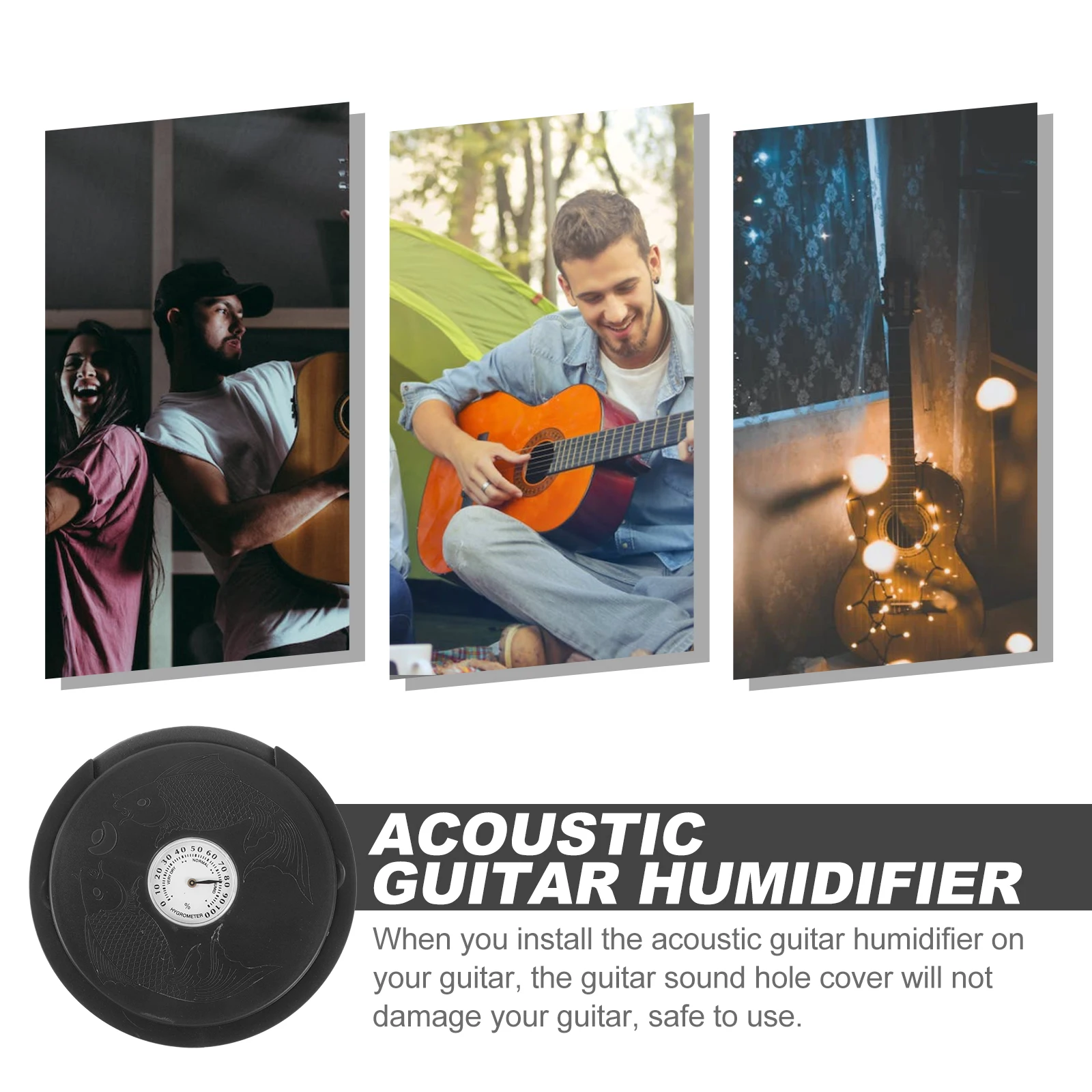 

Acoustic Humidifier Sound Hole Hygrometer Maintenance Kit Accessories Guitar Care Soundhole Cover Prevention Cracking Warping