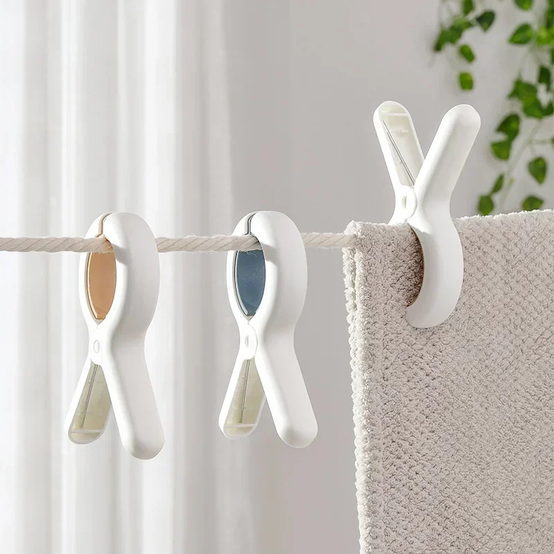 vvocci Windproof Clip Clothes Organizer Cotton Quilt Hanger Large 1/2/4Pcs Clothespins Clothes Pegs Dry Quilt Single Household