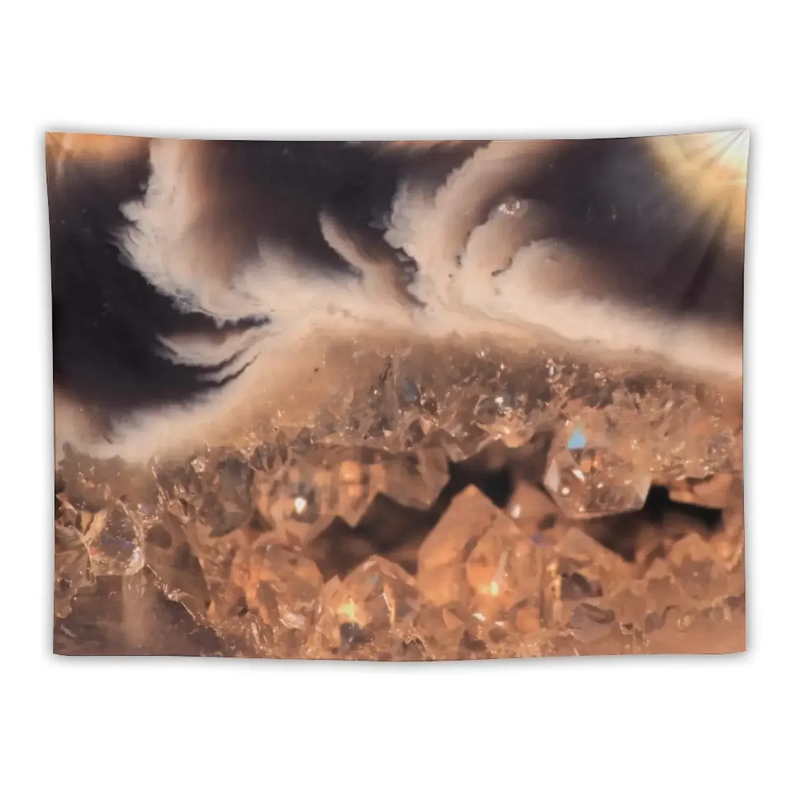 

Brown Amber Rock Crystal Rock Grain Marble Pattern Tapestry Wall Decor Wall Decorations Tapestry