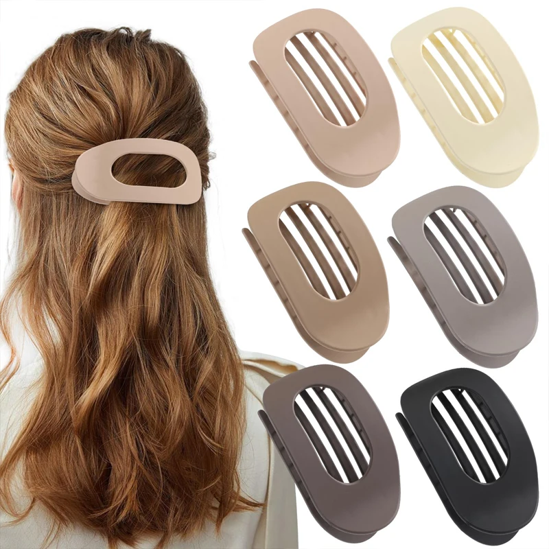 Flache Klaue Clips Koreanischen Stil Essigsäure Haar Clip Haar Zubehör frauen Löffel Leopard Haar Clip Top Clip Einfache kopfbedeckung – Detail 8
