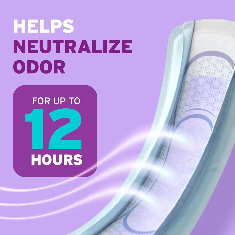 Ultra Thin Incontinence Pads amp Postpartum Pads for Bladder Leaks, 4 Drop Moderate Absorbency, Long Length, 192 Count 4 Packs o