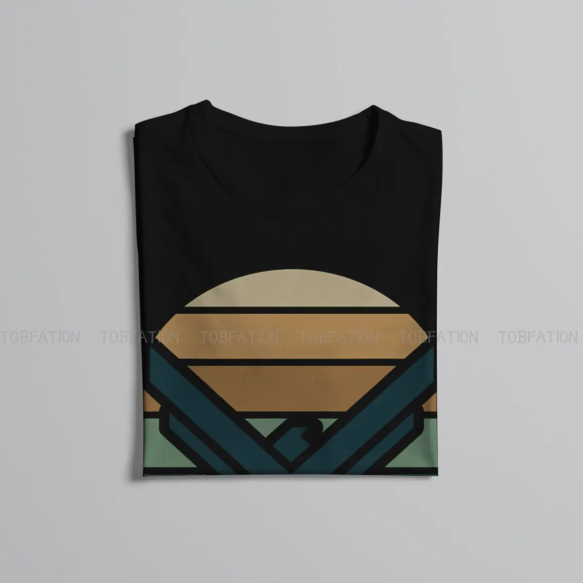 تي شيرت قطني للرجال بتصميم منزل للكثبان الرملية #5