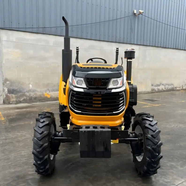4X4 60HP 80HP Lawn Mower Tractor With CE Certified Front Loader 4 Stroke For Farm Work