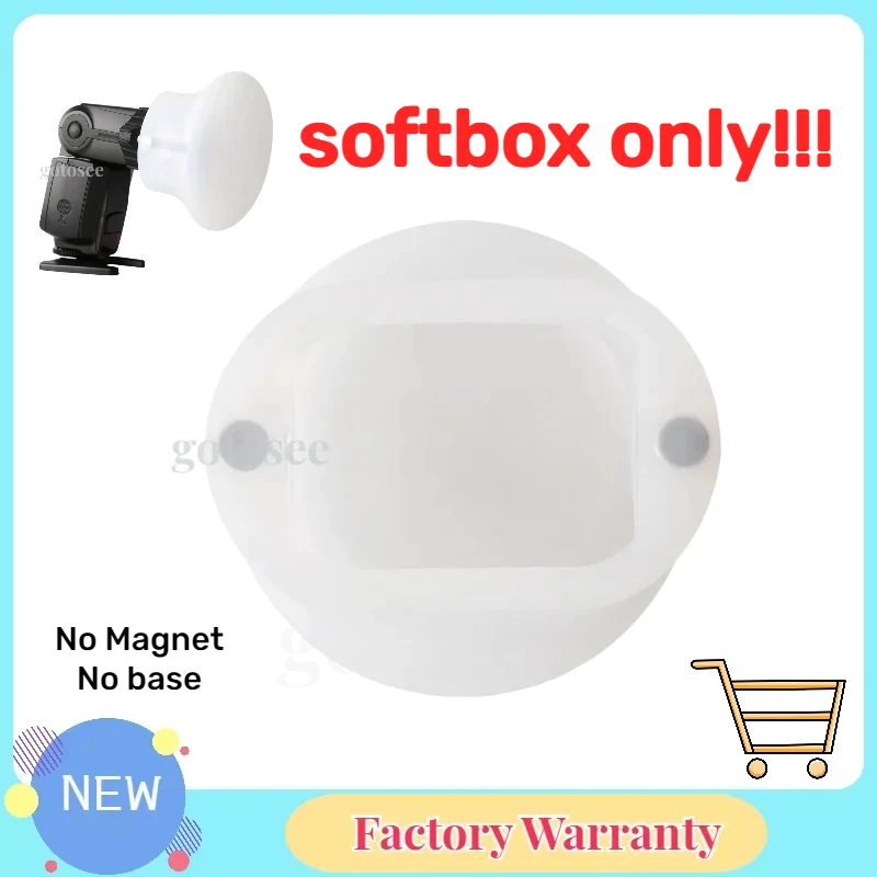 Light Diffuser Rubber Silicone Softbox Soft Sphere Lampshade Flash Accessories for Canon Nikon Camera Yongnuo Speedlite MagMod