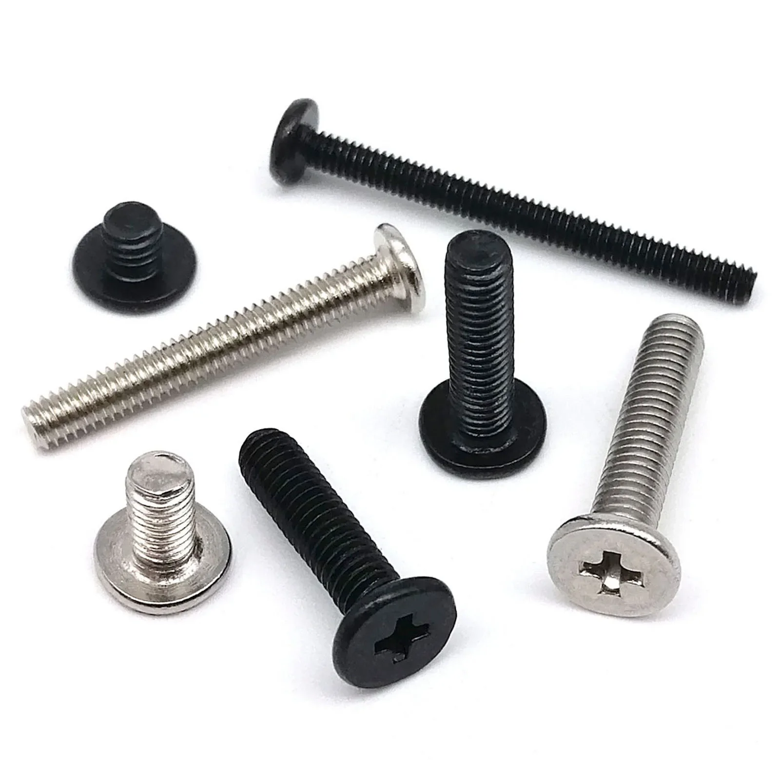 25/50 шт. M1.2 M1.4 M1.6 M2 M2.5 M3 M4 Mini Micro Small Phillips ультратонкая плоская рифленая для очков для ноутбуков и телефонов