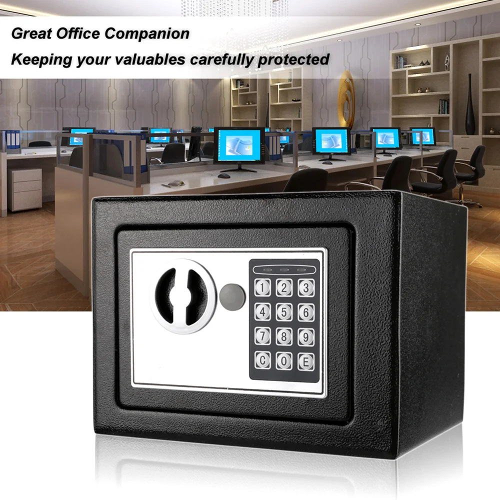 Electronic Digital Keypad Lock Safe Security Box All Steel for Home Office