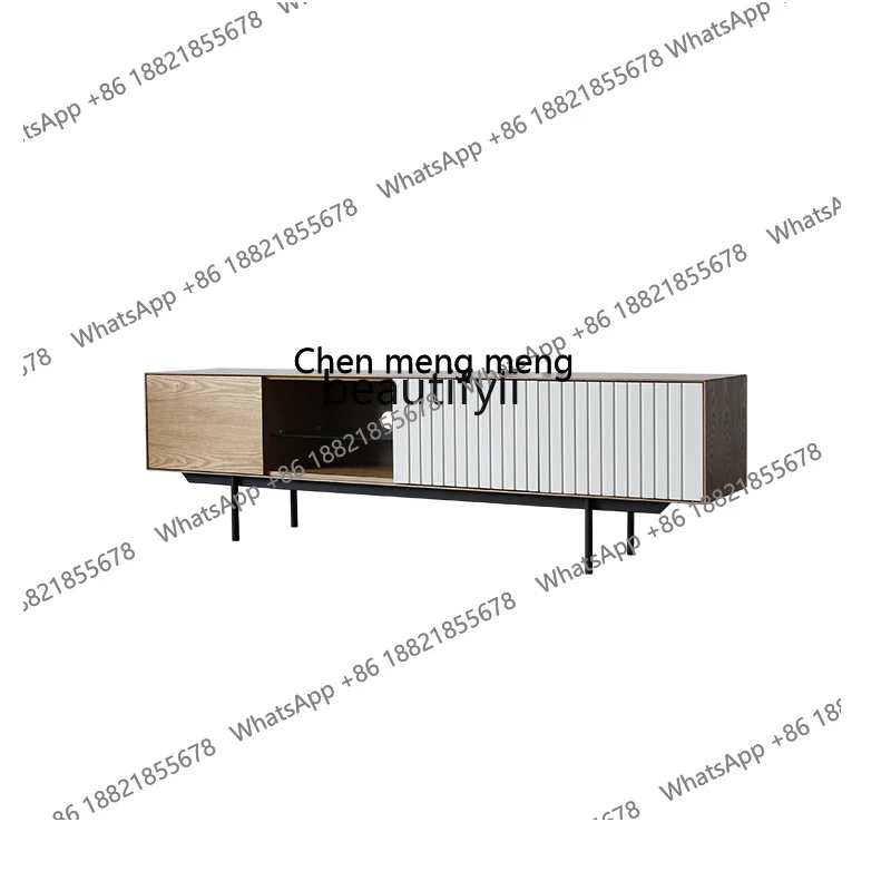 

Nordic Italy Simple Modern Living Room TV Cabinet Audiovisual Cabinet Light Luxury Small Apartment Locker living room furniture