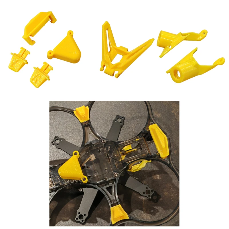 For SpeedyBee Bee25 FPV Drone Model Anti-Skid Foot Pad​ Shark Fin SMA Interface Protective Cover 3D Printed Modified Accessories