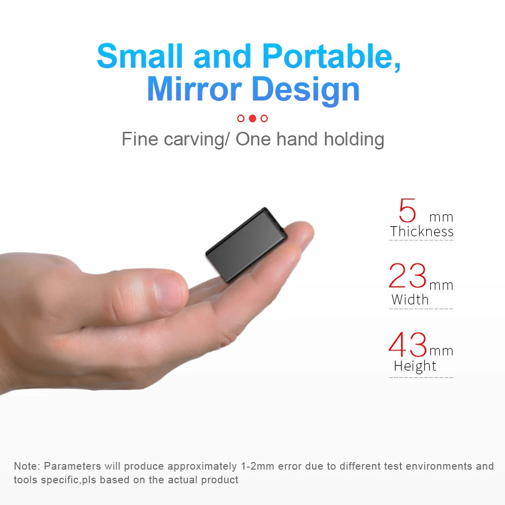 4-64GB Tiny Digtal Voice Recorder Espia Mini Sound Portable Voice Activated Dictaphone Noise Reduce Recording MP3 Player