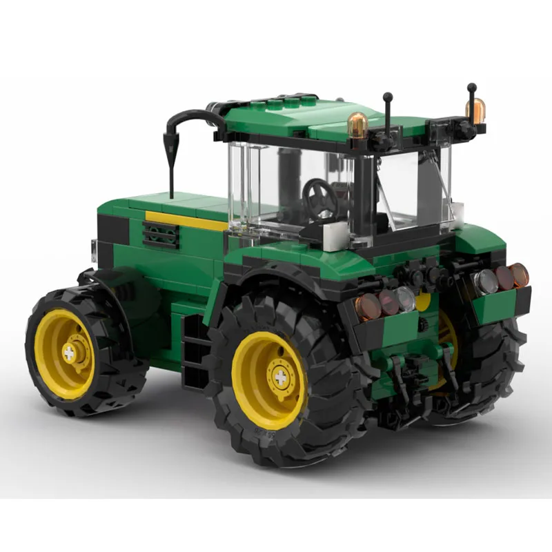 

MOC-249654 Urban Farm Agricultural Tractor Building Block Model 312 parts MOC Boys Children Birthday Christmas Toy Gift