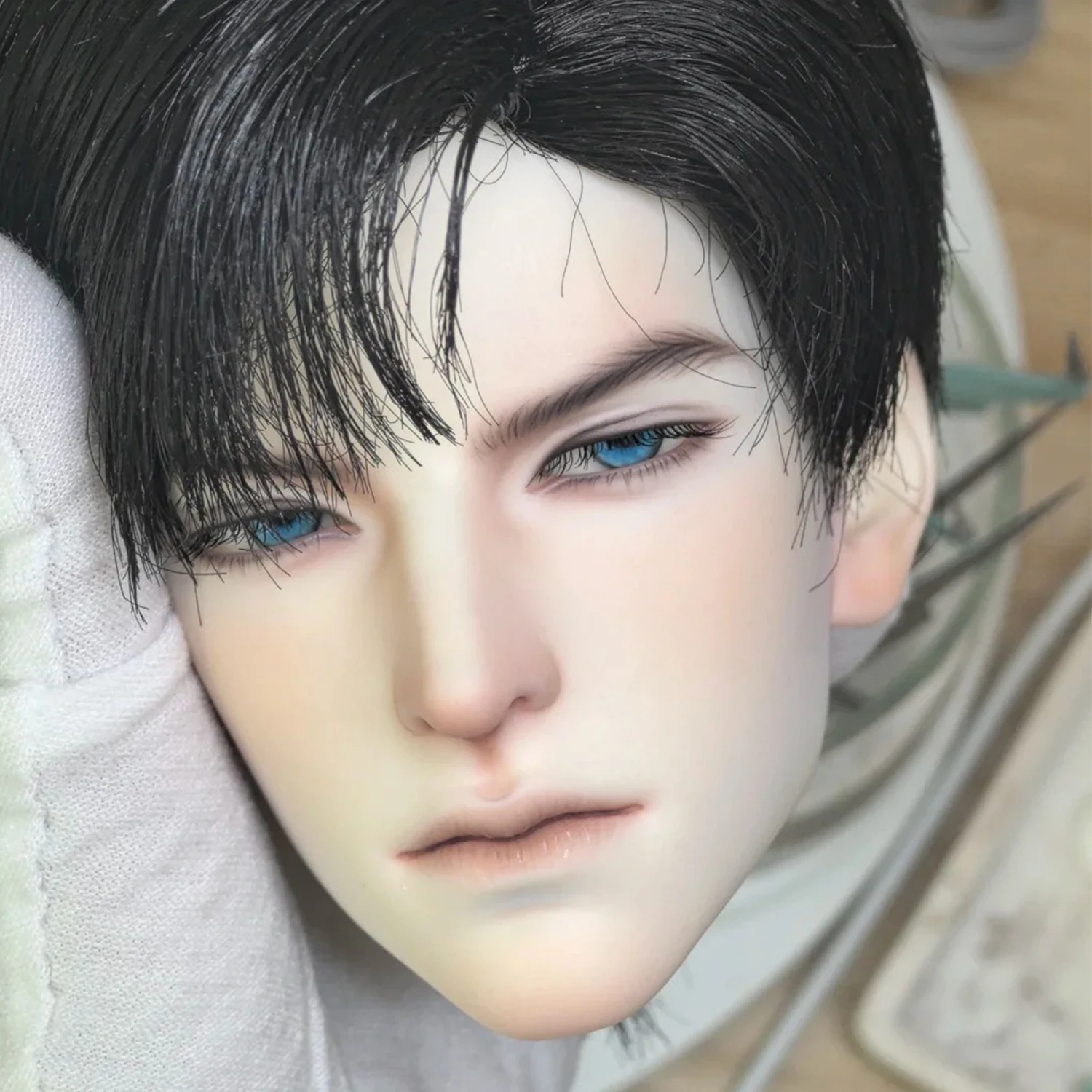 دمية Bjd 1/3 رأس WuSe العم صوتها دمى جذابة للرجال SD عمل الشكل غير ملابس الجسم الراتنج الشكل