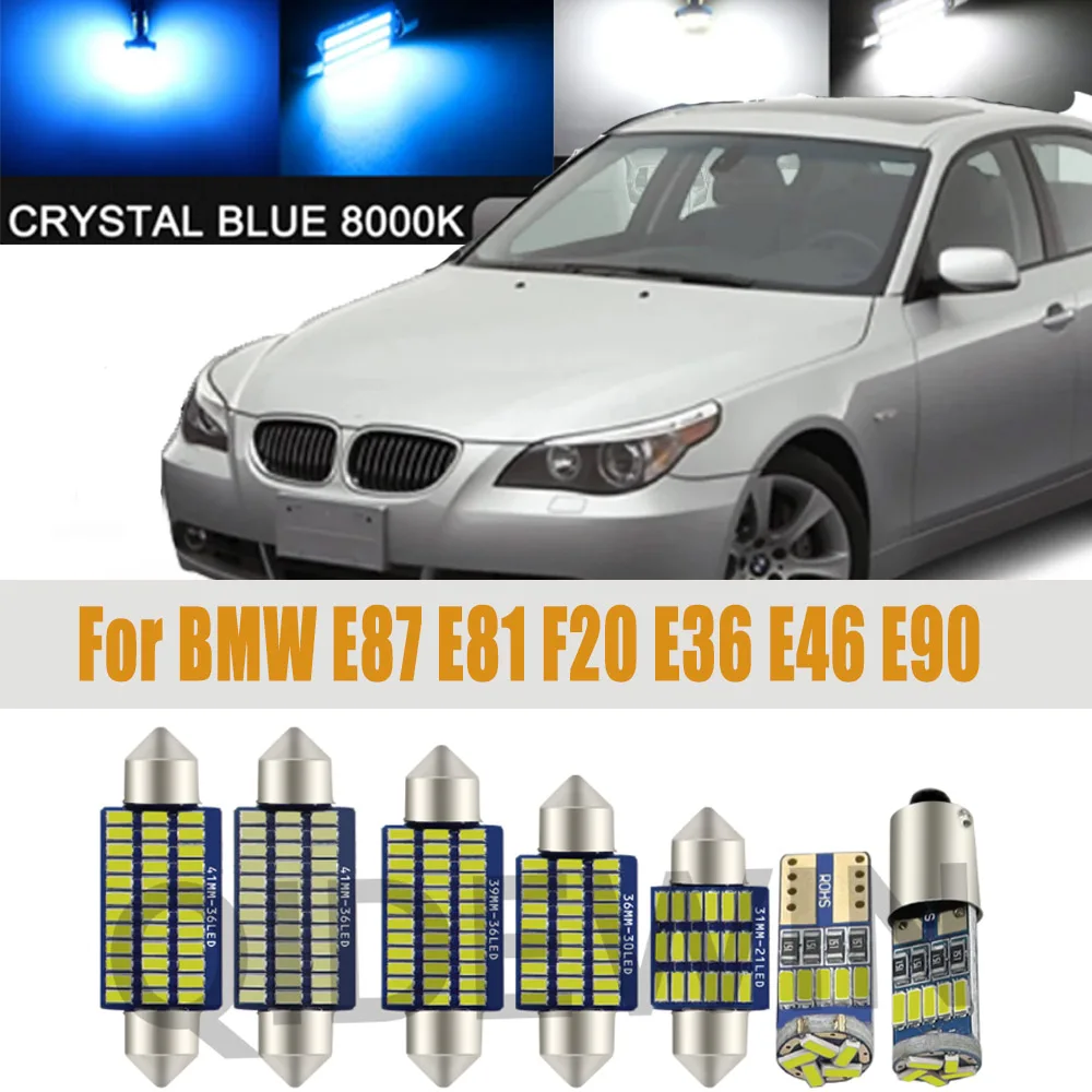 Car LED Interior Light Canbus For BMW E87 E81 F20 E36 E46 E90 E91 E92 E93 F30 E39 E60 E61 F10 F11 E38 E65 E66 328i Accessories