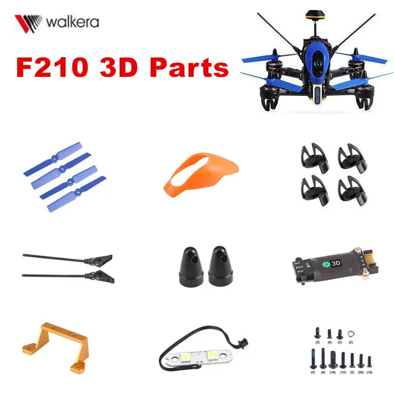 Walkera F210 3D RC Drone Quadcopter Spare Parts Blade Motor ESC Landing Camera Power Board Flight Controller Charger Engine