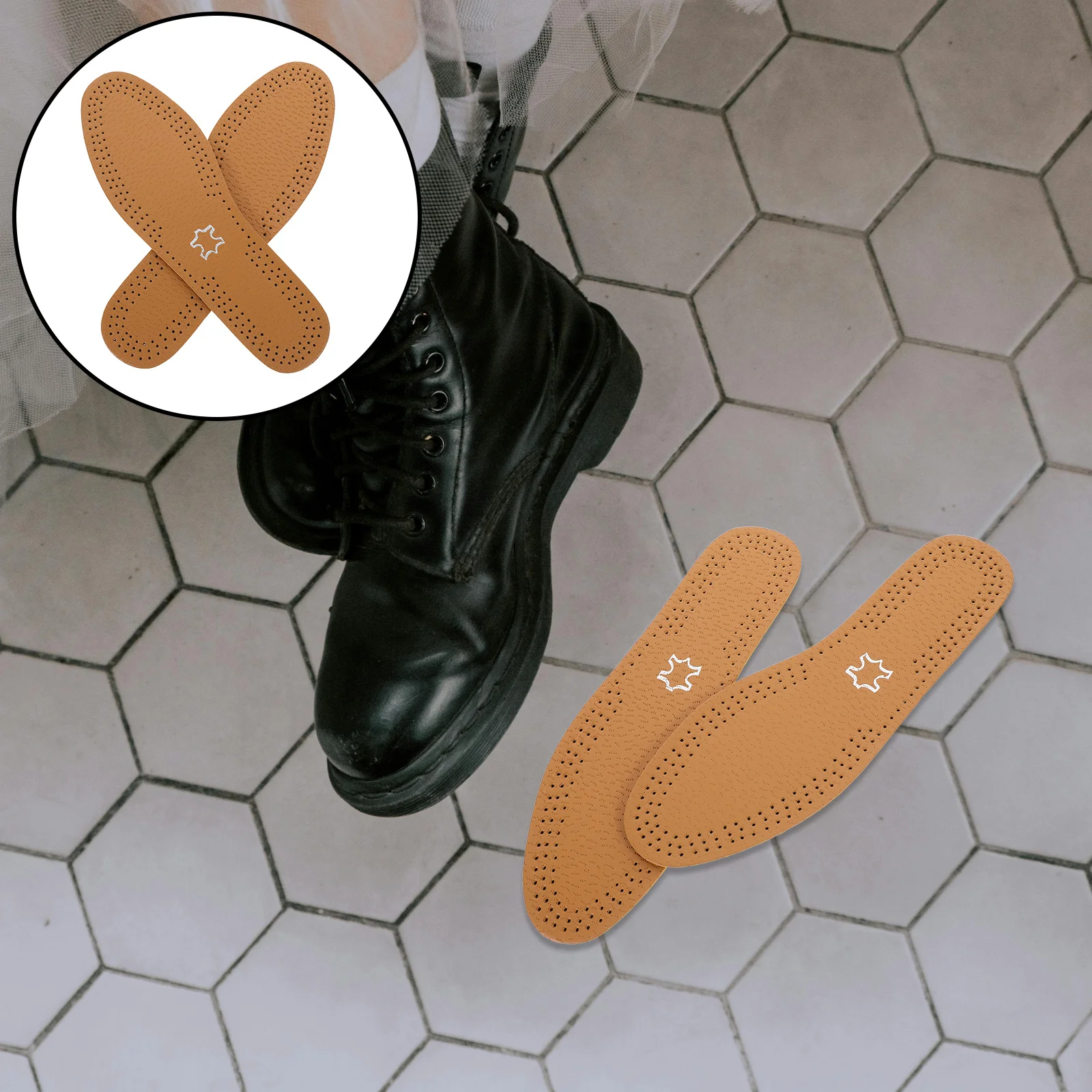 

1 Pair Damping Sports Pressure Relief Insole Men Women Breathable Cushioning Walking Replacement Great Materials Long Lasting