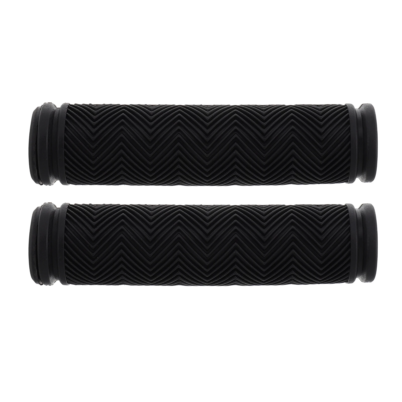 

Bicycle Handlebar Grips Rubber Cover Mountain Bike Handles Non-slip Black Comfortable Durable Road Bike Scooter