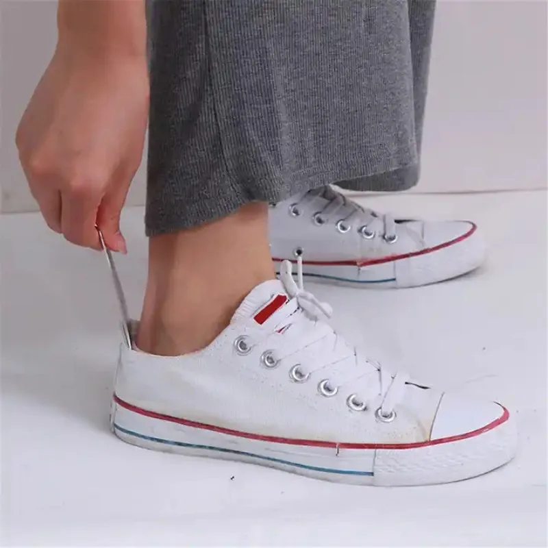1pc stainless steel metal shoehorn, portable shoehorn, shoe wearing aid, essential for home travel view 5