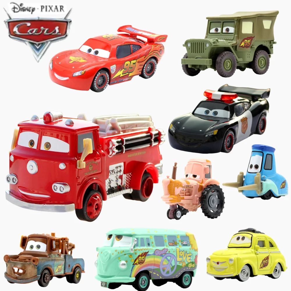 ديزني بيكسار سيارات 2 3 ماكي لعبة المركبات نمط خاص حصادة مصارع الثيران جرافة سيارة معدنية لعبة هدايا أعياد ميلاد للأطفال لعبة الصبي