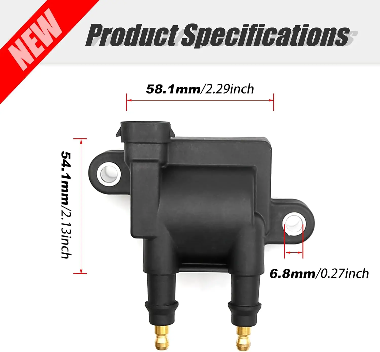 

Популярная катушка зажигания Mercruiser Mariner Quicksilver для подвесных лодочных моторов, замена, подходит для двигателей 35-450 л.с., Z852, 8M0029482