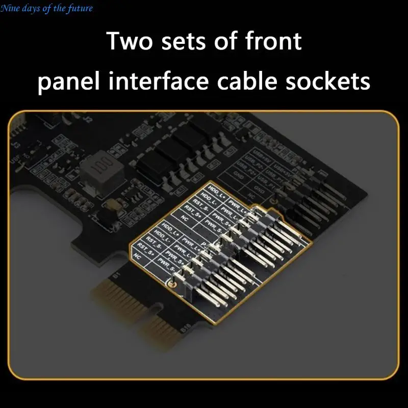Desktop Remote Control Board with PCIe Slot and Front Panel Connectors E65A