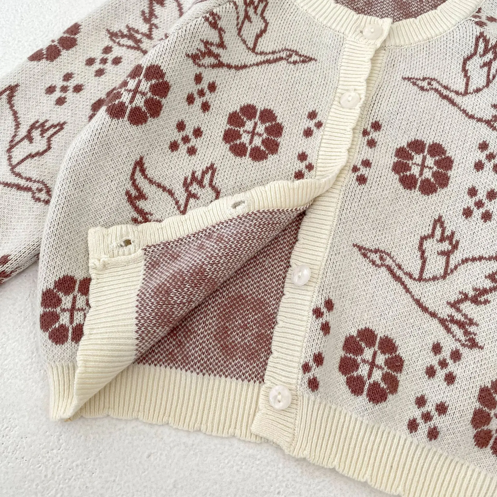 Sweter Rajut Lengan Panjang Ba - Knit Cardigan Infant ulasan dan harga