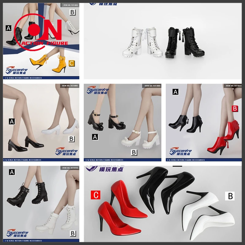 Toyscentre 1/6 TCT-003 TCT-010 TCT-012 TCT-014 TCT-035 ハイヒールブーツ中空靴モデルフィット 12 インチ兵士アクションフィギュアボディ