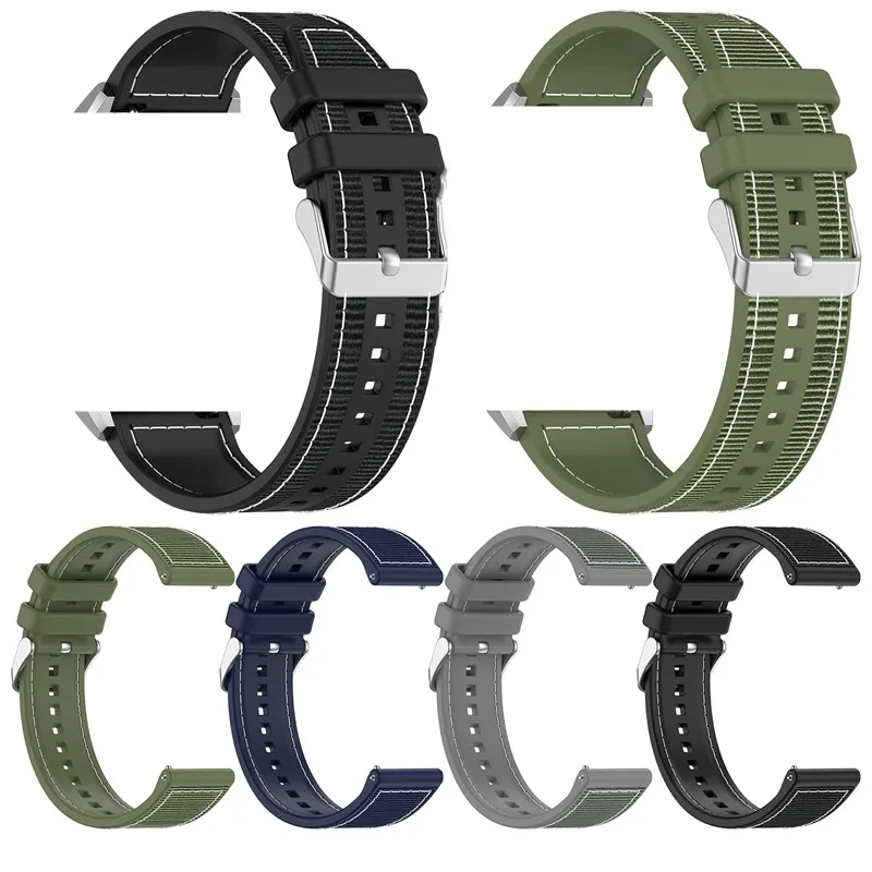 

22MM Smart Wristband Sport Nylon Woven Silicone Bracelet Strap For Huawei GT4