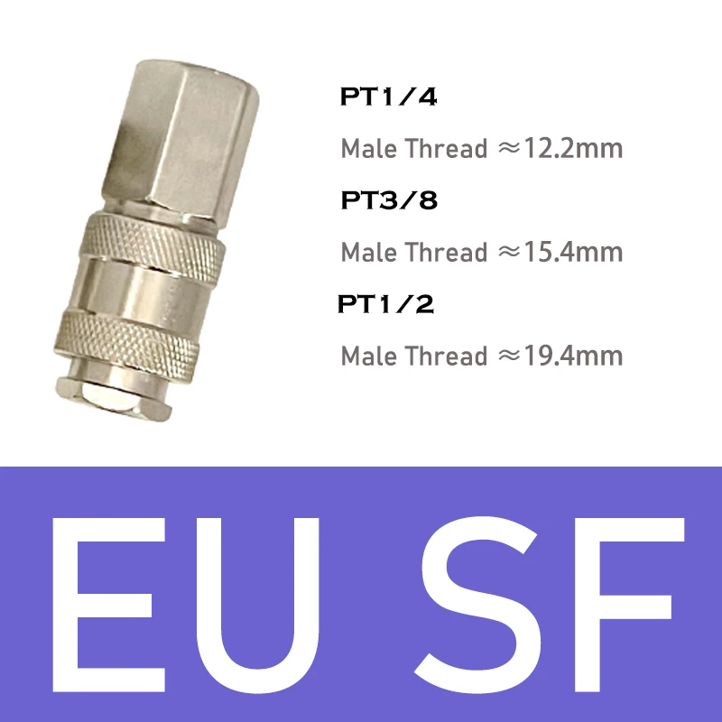 1PCS Europäischen Standard EU Typ Pneumatische Fitting Schnellkupplung Stecker Koppler Für Luft Kompressor SM PM SP PP SH PH SF PF