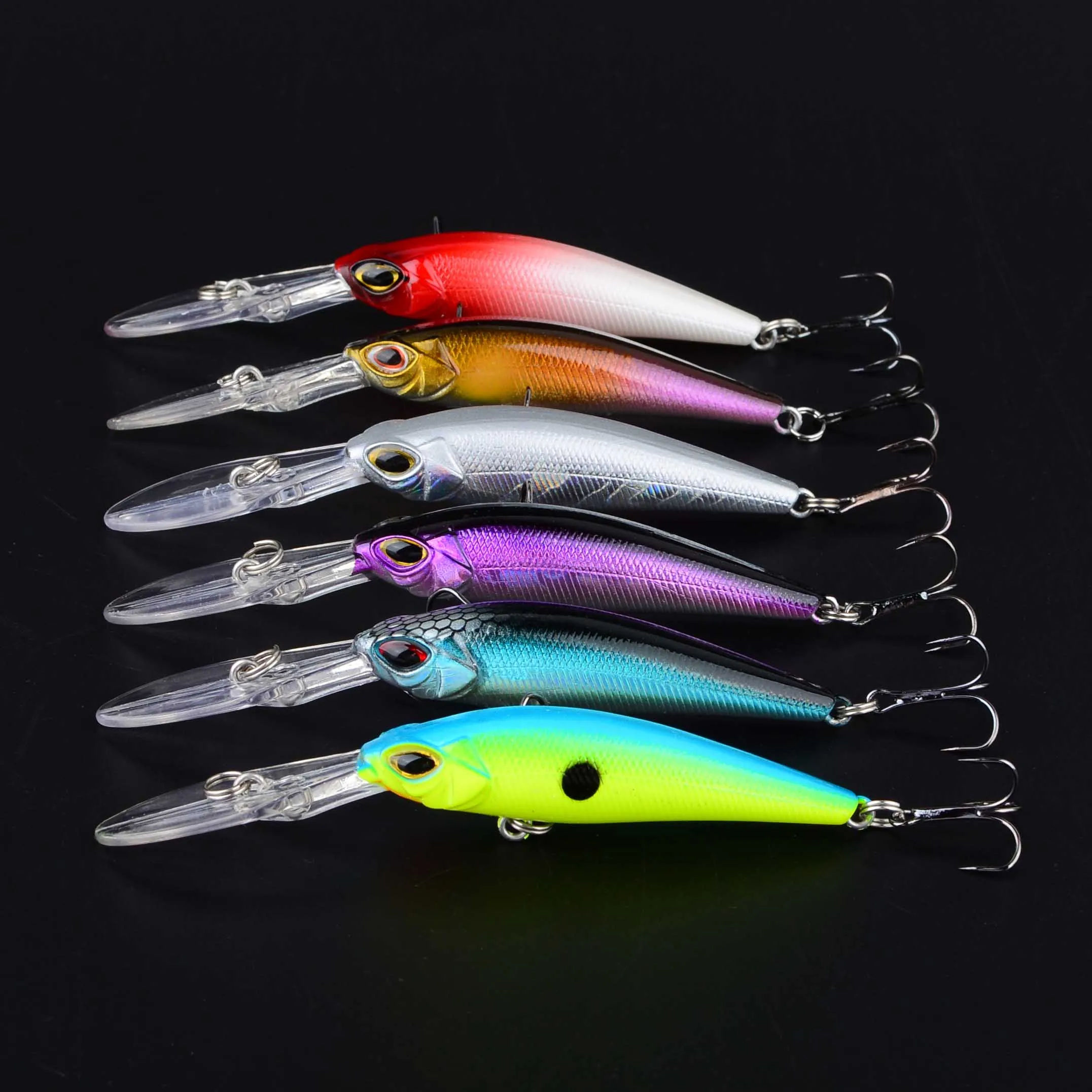 1 Stück Minnow Angelköder Wobbler Kunstköder für Forellenbarsch Jerkbait Swimbait Ausrüstung