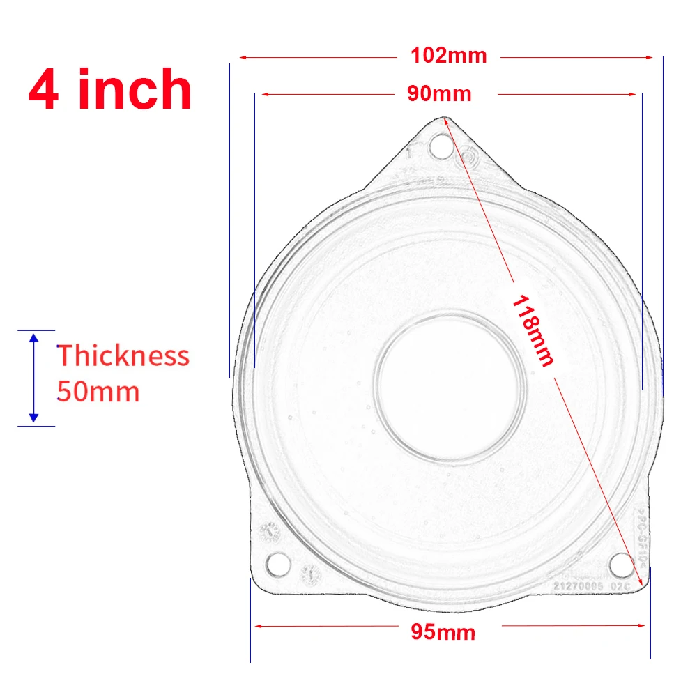 Midrange Speaker Upgrade for BMW E46 E39 F10 F11 F30 F32 F34 F01 F02 E70 E87 E90 E92 E60 3 5 7 Series Car Door Audio Horn - view 3